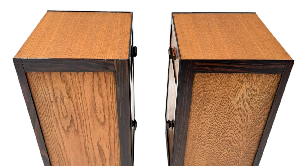 Two Art Deco Modernist Nightstands or Bedside Tables, 1920s 2
